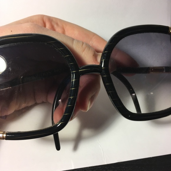 MAKE OFFER ted lapidus designer huge sunglasses - Picture 2 of 3